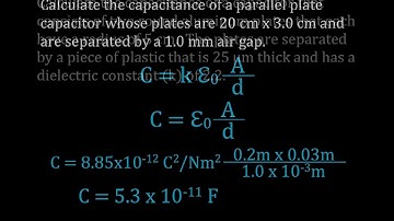 Capacitors 5 of 9 Calculating the Capacitance of a Capacitor  Worked Examples 2   Copy