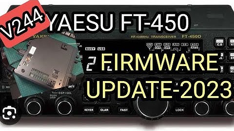 YAESU FT-450D , FIRMWARE UPDATE V0244 (Latest)