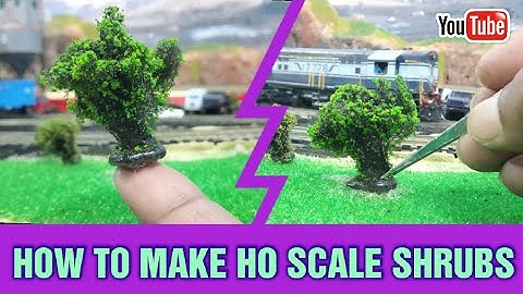 Modelling Realistic Bushes | Model Scenery Tutorial  | How To Make Bushes | Making HO Scale Bushes