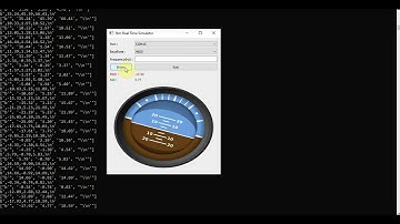 PyQt - Stm32F4 Real Time Flight Data(Pitch and Roll) Simulator