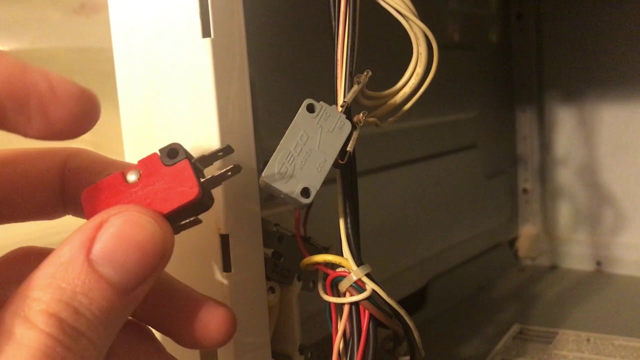 Microwave Door Switch Replacement - YouTube
