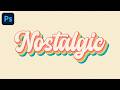 Retro Text Effect Photoshop Tutorial | Easy Photoshop Text Effects for Beginners