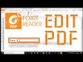 Cara mengedit file PDF dengan Foxit Reader