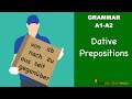 Learn German | German Grammar | Dative prepositions | Präpositionen im Dativ | A1