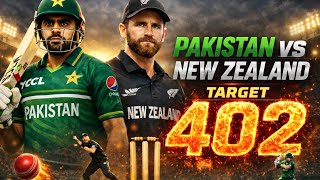 Pak vs NZ . Target 402. #PakistanVsNewZealand#PAKvNZ#CricketHighlights#BabarAzam#KaneWilliamson screenshot 3