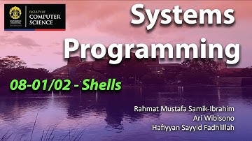 Systems Programming - 08-01/02- Shells - CSCM603127