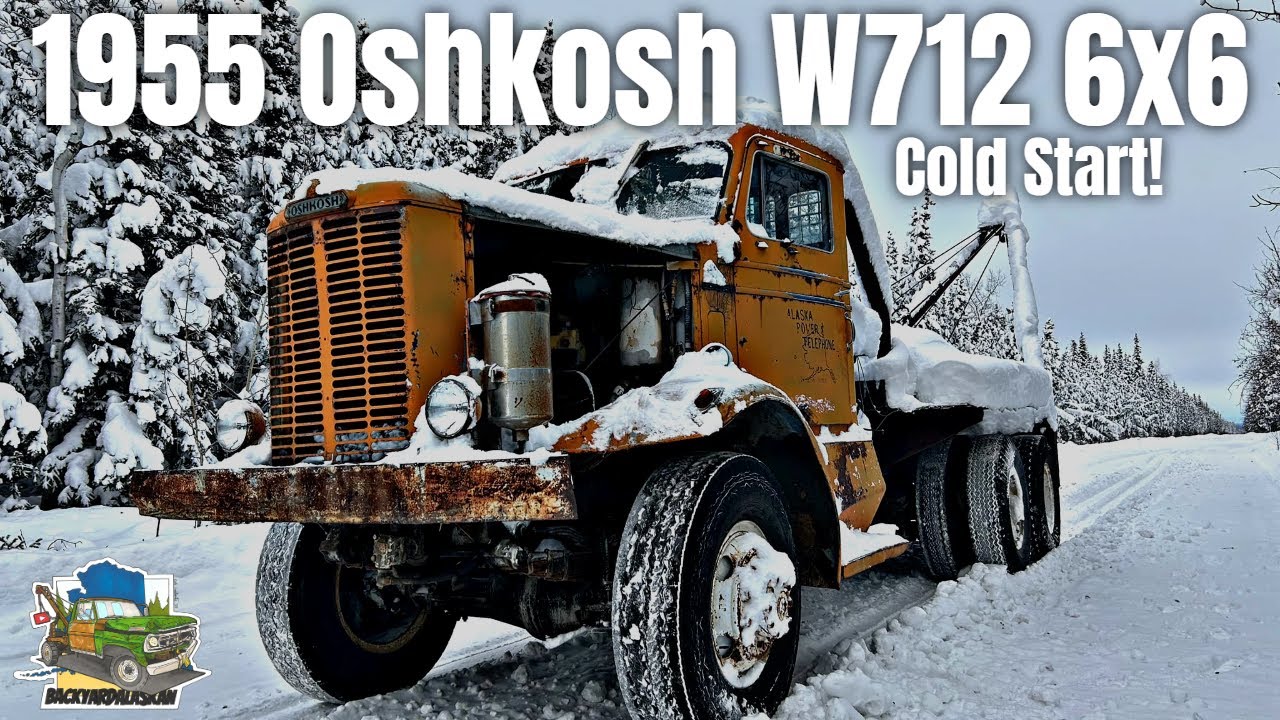 Cummins с холодным стартом! - Oshkosh W712 6x6 1955 года