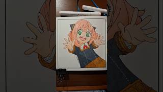 Drawing Anya from Spy×Family using Shuttle Art Double-Tip Alcohol-Based Markers✍️🏼