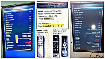 Haier All Led Tv service Mode Factory setting code