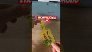 Etichette bagaglio in PVC