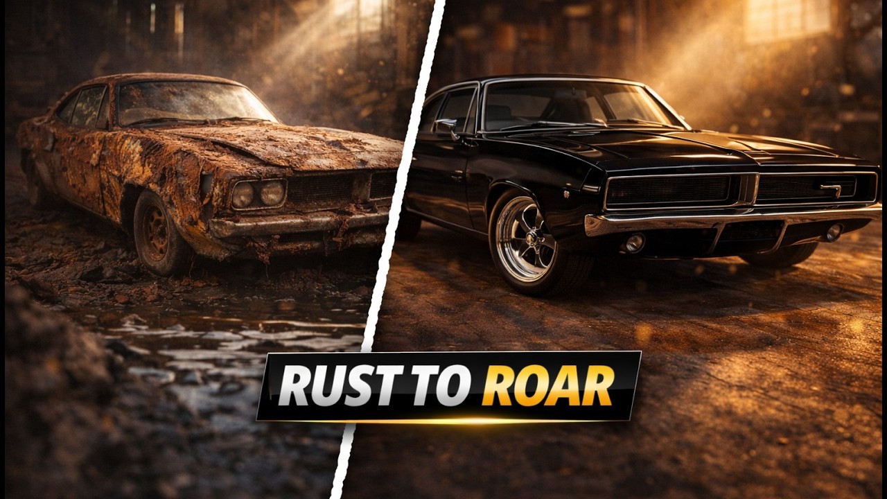 Abandoned 1969 Dodge Charger Brought Back to Life