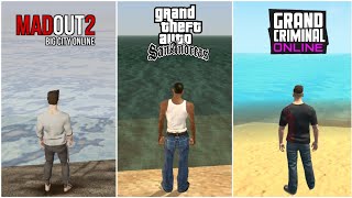 MadOut2 vs GTA San Andreas vs Grand Criminal Online comparison screenshot 1