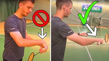 How To Use The Wrist In Badminton - 8 Basic Shots 🏸