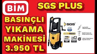 SGS PLUS BASINÇLI YIKAMA MAKİNESİ İNCELEME YORUMLAR 28 MART CUMA GÜNÜ BİM'DE 3.950 TL
