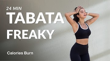 DAY 6: 24 MIN FREAKY FULL BODY TABATA | Fat-Burning HIIT-No Repeat