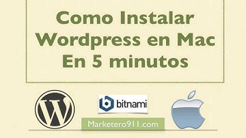 Como instalar wordpress en Mac en solo 5 minutos