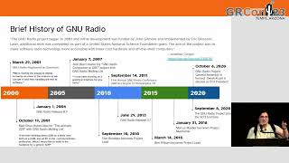 GRCon23 - (Lightning Talk) GNU Radio Timeline and Stuff - by Sam P