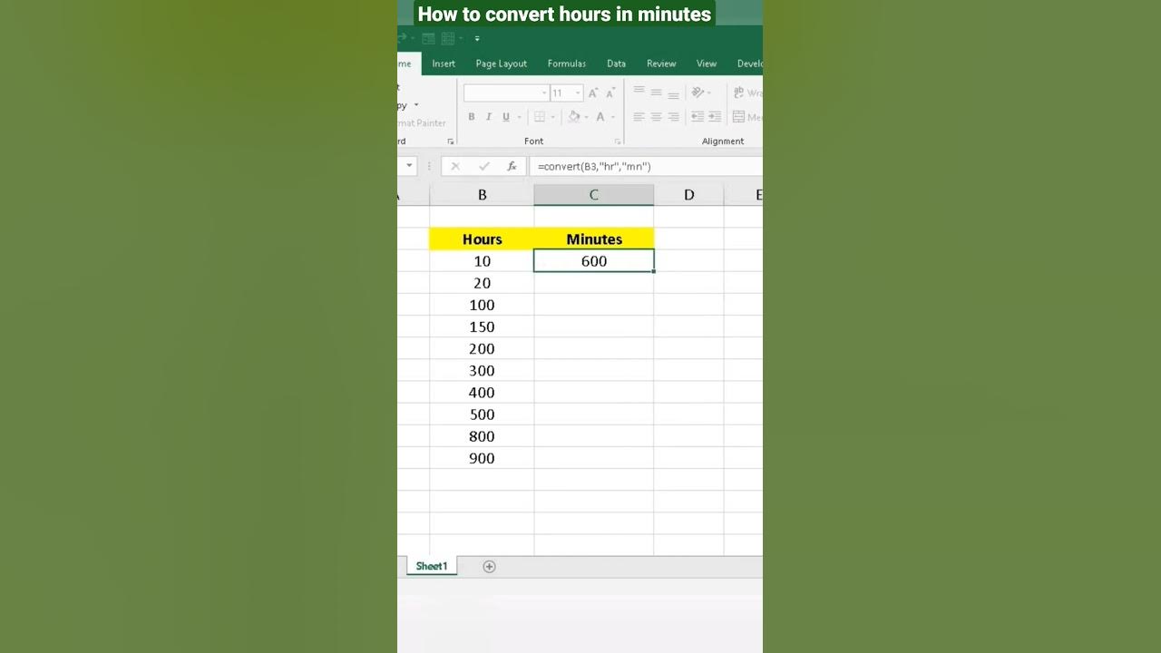 How To Convert Hours In Minutes excelhacks YouTube how-to-convert-hours-in-minutes-excelhacks-youtube
