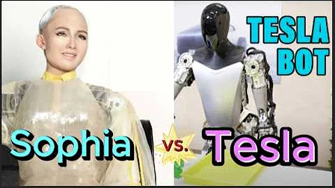 Hanson Robotics' Sophia the Robot vs. Tesla's Optimus Robot