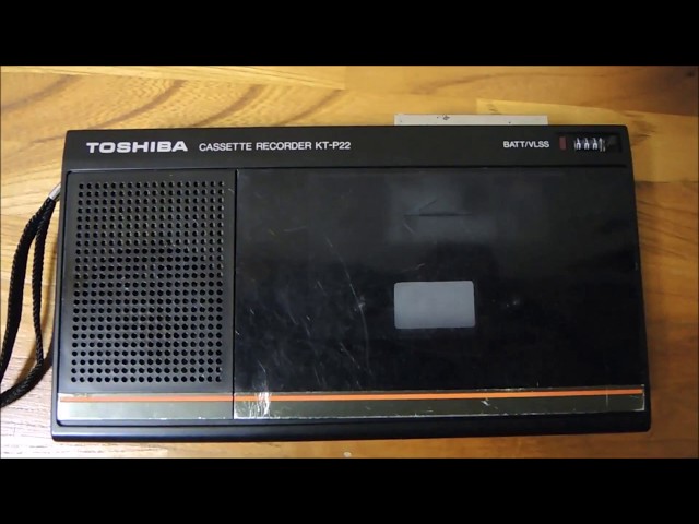 レトロな東芝のカセットレコーダーを紹介。 - YouTube