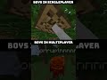 Minecraft Singleplayer vs Multiplayer 💀😂
