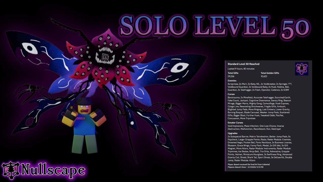 Nullscape Difficulty Attempting To SOLO The HARDEST Boss In Nullscape | Patch 5 - YouTube