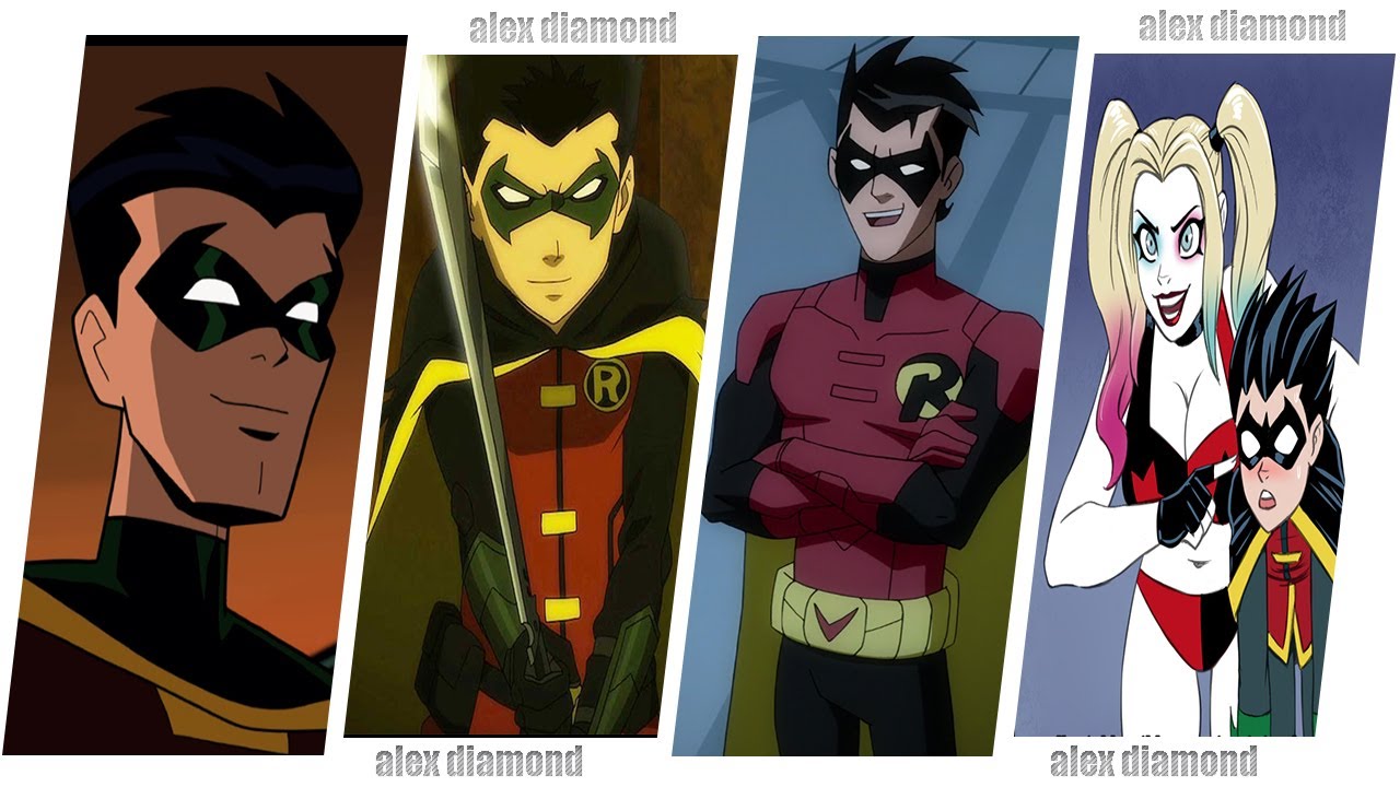 Damian Wayne (Robin) Evolution in Cartoons 2021 - YouTube