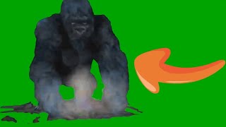 KING KONG (gorilla) free green screen (no copyright) - BEST GREEN