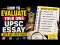 How to evaluate your own upsc essay step by step