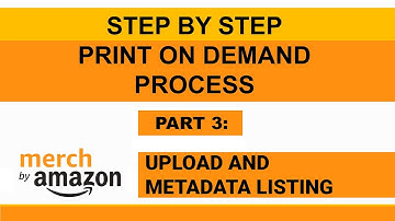 Merch by Amazon Step by Step Guide | Listing Process | POD Part 3