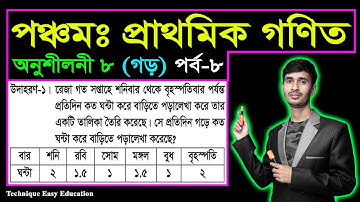 PEC Math Chapter 8 (Part-8) || Class 5 Math || Five Math || পঞ্চম শ্রেণির গণিত অষ্টম অধ্যায়