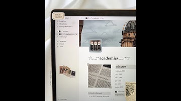 dark academia themed notion setup