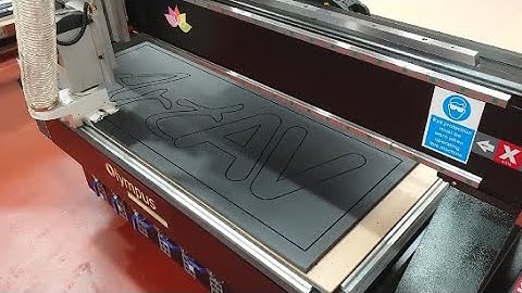 Olympus CNC router Cutting High Density Foamboard