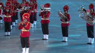 Fanfare for peace - 2018 sco military tattoo v- indian band performing
at juyongguan great wall beijing.