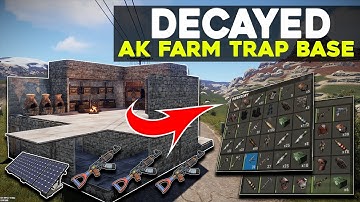 EASIEST *FAKE* DECAYED AK FARM TRAP BASE | Rust Electric Trap Base