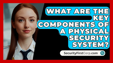 What Are the Key Components of a Physical Security System? | SecurityFirstCorp News