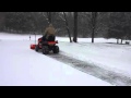 First time using Husqvarna YT48XLS tractor with snow blade