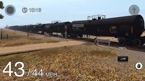 Trainz Simulator 3 CNW mixed freight train with a Electro-Motive SD70M leader