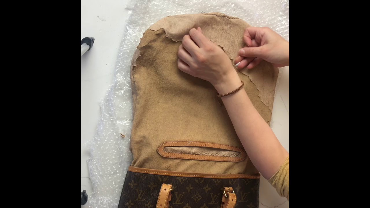 How to remove inner lining from Louis Vuitton bag