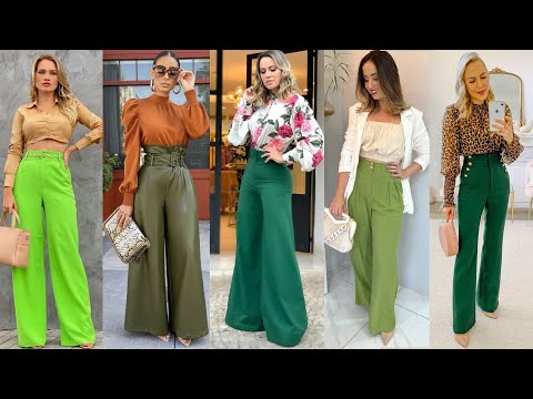 FABULOSOS LOOKS CON PANTALON VERDE Y SUS DISTINTAS TONALIDADES//COMO  COMBINAR TU PANTALON VERDE!! 