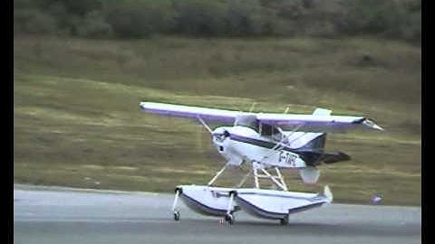 Knock Airport Take off - G-TAFC Maule M7 235B Amphibian