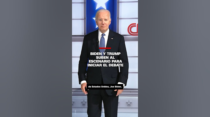 Biden y Trump suben al escenario para iniciar el debate #cnndebate