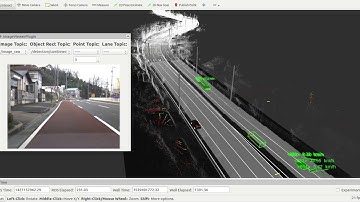 Autoware | UKF Tracker + Fusion Moriyama with ground MapFiltering