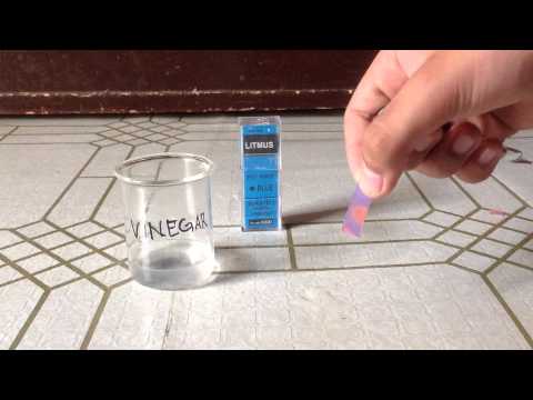 Vinegar on blue