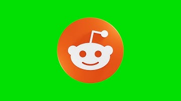 Reddit 3D Logo | Green Screen Background Video