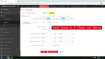 [Khmer] How to Configure Normal Timetable and Normal Shift on HikCentral Access Control