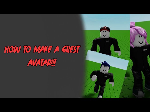 How to make a GUEST AVATAR on Roblox FOR FREE* 