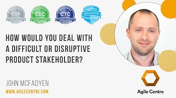How would you deal with a difficult or disruptive product stakeholder?