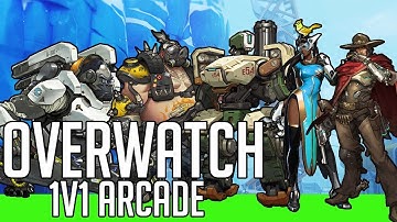 overwatch gameplay ! arcade mode . 1v1