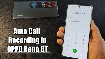 OPPO Reno 8T auto call recording  || ODialer